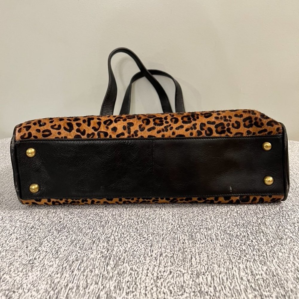 Fossil Cheetah/Leopard Print Shoulder Bag, Euc, R… - image 5